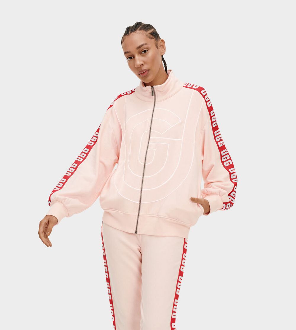 Ugg Reverie Track - Womens Jackets - Pink / Red - NZ (5243ASNDC)